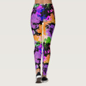 Paint Splatted Black Leggings (Rückseite)