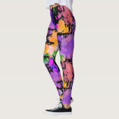 Paint Splatted Black Leggings (Links)