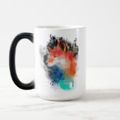 Paint Splatted Fox Verwandlungstasse (Links)