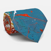 paint splatter abstract design krawatte (Gerollt)