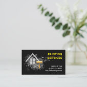 Paint Splatter Home Painting Service Visitenkarte (Stehend Vorderseite)
