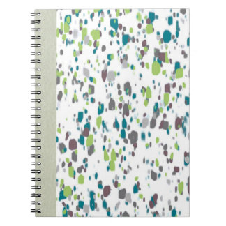 Paint Splatter Journal – Green, Blue & Purple Art Notizblock
