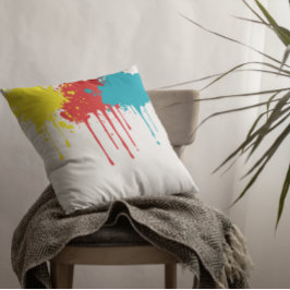 Paint Splatter Kissen
