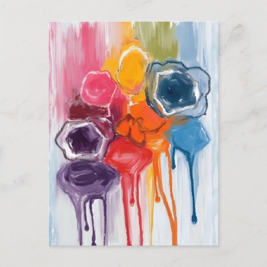 Paint Splatter | Watercolor Artist Painting Postkarte (Vorderseite)