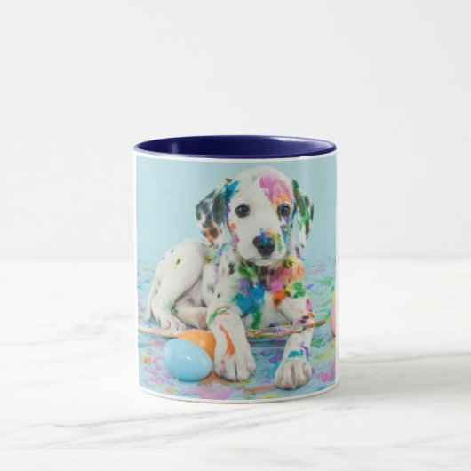PAINT SPLATTERED DALMATINER ZWEI ZONIERTE TASSE. T TASSE (Zentrum)