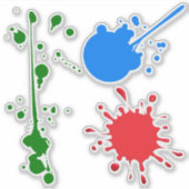 Paint Splatters Sticker (Vorderseite)