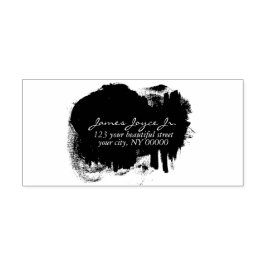 Paint Spot Moderne stilvolle Rücksendeadresse Permastempel