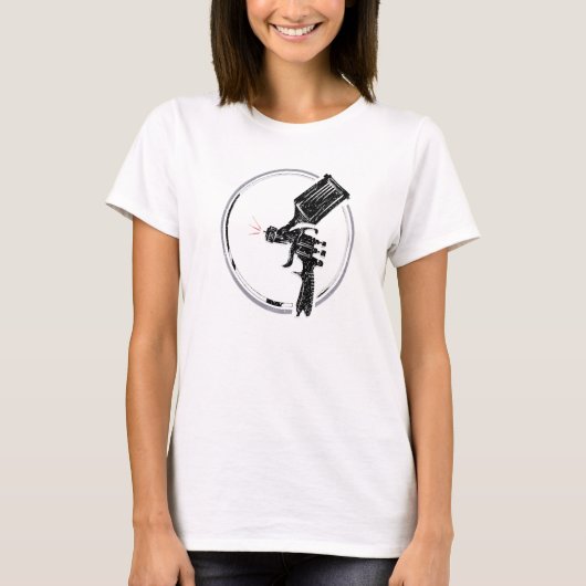 Paint Spray Gun Car Auto Body Reparatur gestört De T-Shirt (Vorderseite)