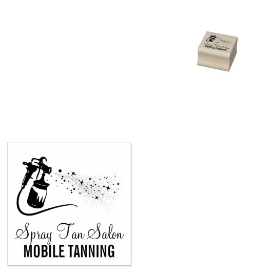 Paint Spray Tan Gummistempel (Stempel)