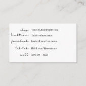 Paint Spray Visitenkarte (Rückseite)