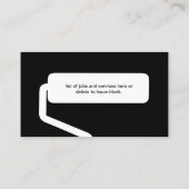 Paint Sprayer, House Painter Business Card Visitenkarte (Rückseite)