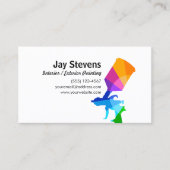 Paint Sprayer, House Painter Business Card Visitenkarte (Vorderseite)