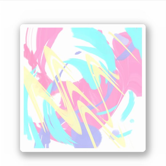 Paint Spritzer Abstrakt Art Aufkleber (Vorderseite)