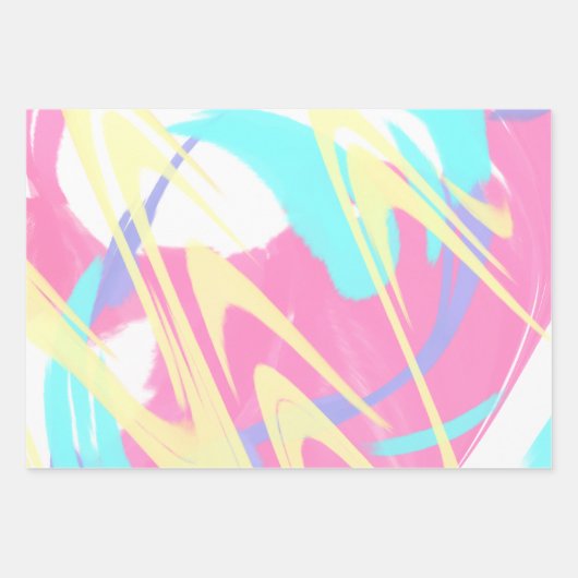 Paint Spritzer Abstrakt Art Geschenkpapier Set (Vorderseite 2)