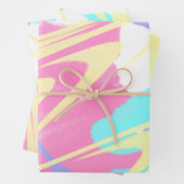 Paint Spritzer Abstrakt Art Geschenkpapier Set (Beispiel)