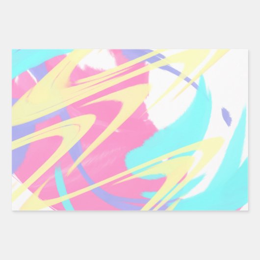 Paint Spritzer Abstrakt Art Geschenkpapier Set (Vorderseite)