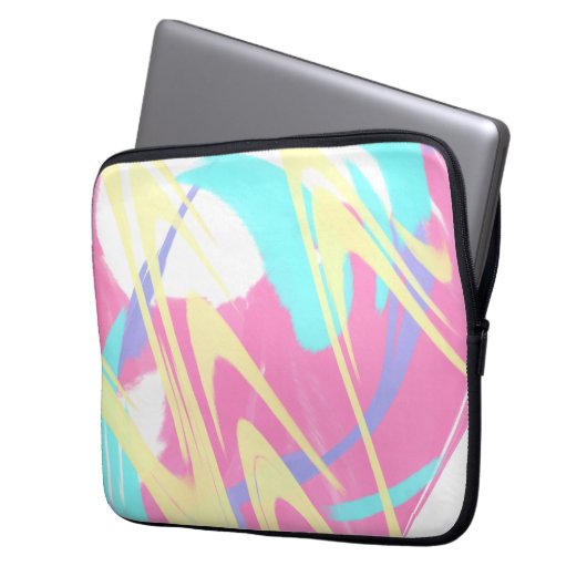 Paint Spritzer Abstrakt Art Laptopschutzhülle (Vorderseite Links)