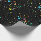 Paint Spritzer Abstrakt Geschenkpapier (Ecke)