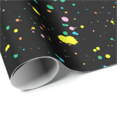 Paint Spritzer Abstrakt Geschenkpapier (Rolleneckpunkt)