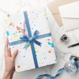 Paint Spritzer Abstrakt Geschenkpapier