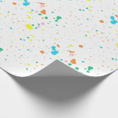 Paint Spritzer Abstrakt Geschenkpapier (Ecke)