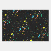 Paint Spritzer Abstrakt Geschenkpapier Set (Vorderseite 3)