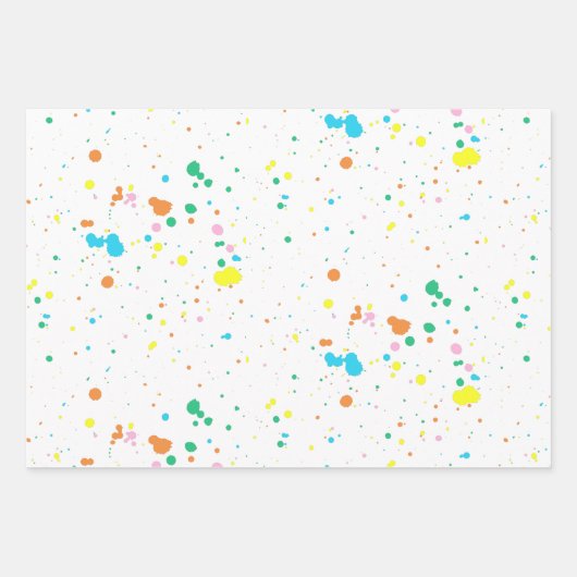 Paint Spritzer Abstrakt Geschenkpapier Set (Vorderseite 2)