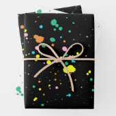 Paint Spritzer Abstrakt Geschenkpapier Set (Beispiel)