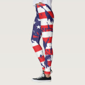 Paint Spritzer American Flag Leggings (Links)
