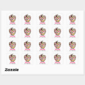 Paint Spritzer Apple Teacher Stickers (Blatt)