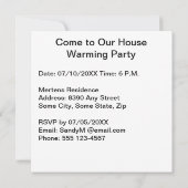 Paint Spritzer Art Herbst lässt häusliche Erwärmun Einladung (Rückseite)