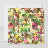 Paint Spritzer Art Herbst lässt häusliche Erwärmun Einladung (Vorderseite)