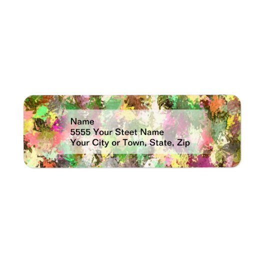 Paint Spritzer Autumn Color Blätter Abstrakt (Vorne)