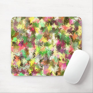 Paint Spritzer Autumn Color Blätter Abstrakt Mousepad