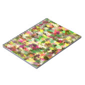 Paint Spritzer Autumn Color Blätter Abstrakt Notizblock (Linke Seite)