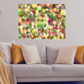 Paint Spritzer Autumn Color Blätter Abstrakt Poster