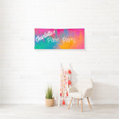 Paint Spritzer Birthday Party Banner (Insitu)
