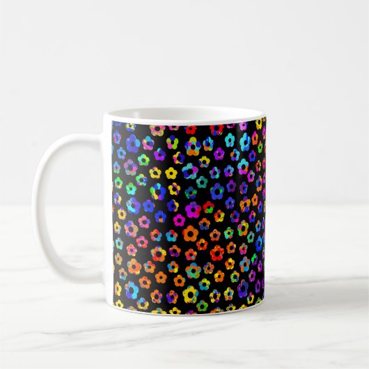 Paint Spritzer Blume Kaffeetasse (Links)