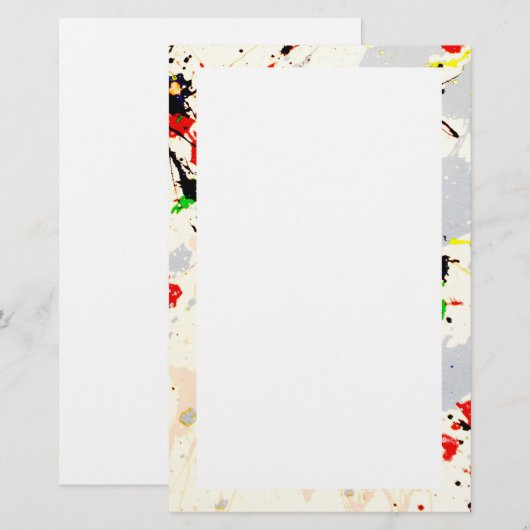 Paint Spritzer Briefpapier (Vorne/Hinten)