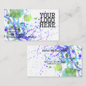 Paint Spritzer Business Card Visitenkarte (Vorne/Hinten)