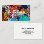Paint Spritzer Business Card Visitenkarte (Vorne/Hinten)