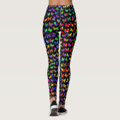 Paint Spritzer Butterflies Leggings (Rückseite)