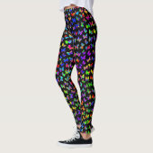 Paint Spritzer Butterflies Leggings (Links)