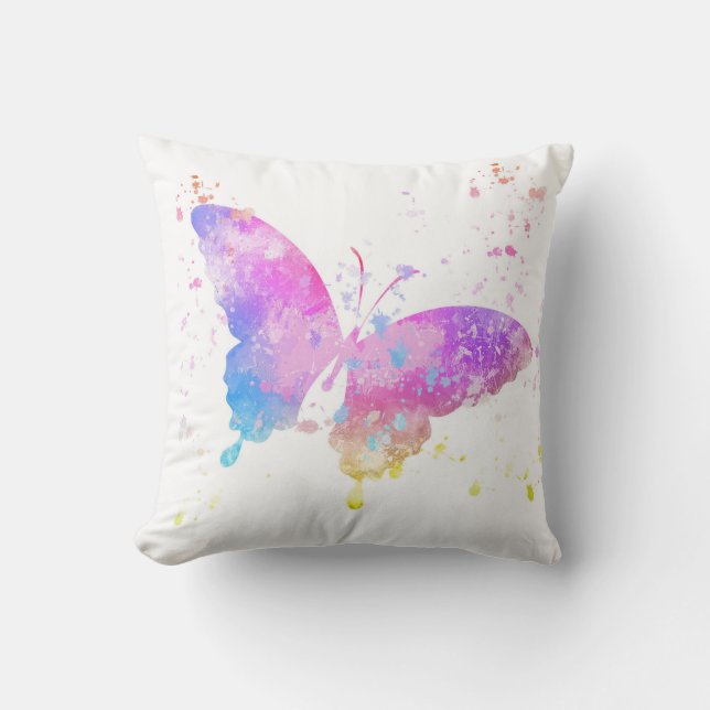 Paint Spritzer Butterfly Kissen (Vorderseite)