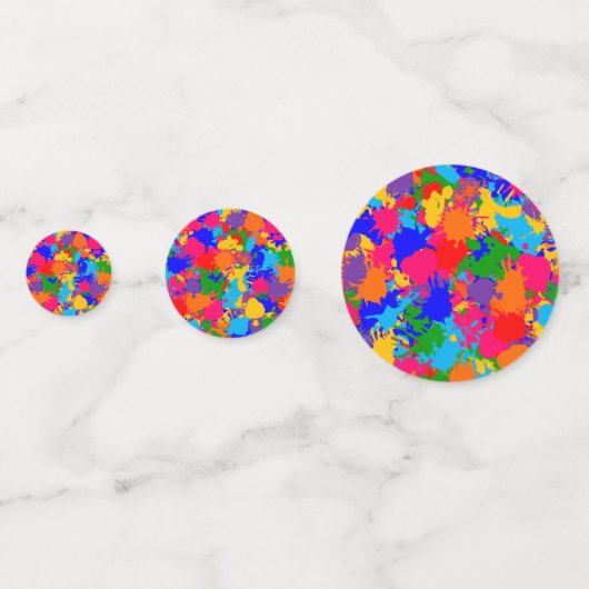 Paint Spritzer Confetti Konfetti (Rückseiten)