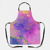 Paint Spritzer Cotton Candy Fields Schürze (Vorderseite)