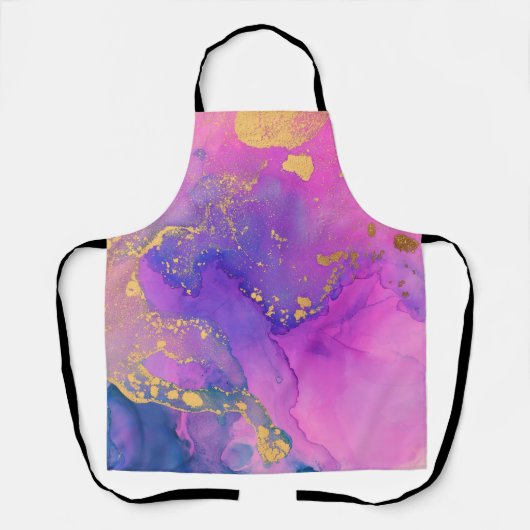 Paint Spritzer Cotton Candy Fields Schürze (Vorderseite)