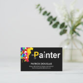 Paint Spritzer Creative Painter Signage Painting Visitenkarte (Stehend Vorderseite)