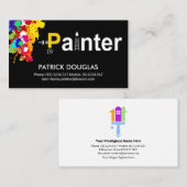 Paint Spritzer Creative Painter Signage Painting Visitenkarte (Vorne/Hinten)