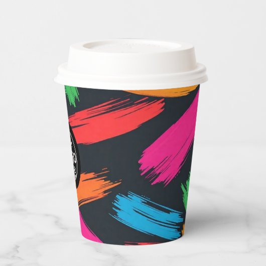 Paint Spritzer Cup 8 oz für das Logo Pappbecher (Links)